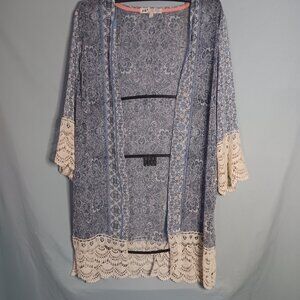 Open-front cardigan/kimono-style top - Size L